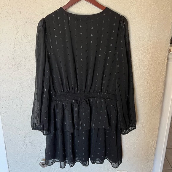 NSR Metallic Dot Smocked Waist Dress - Picture 7 of 12